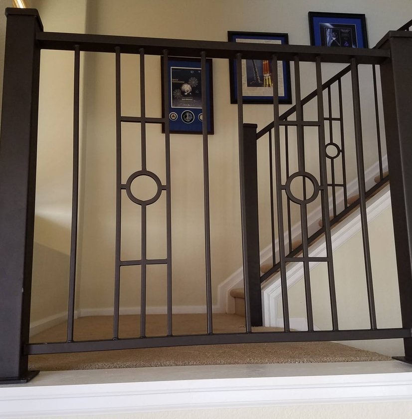 transitional style railings